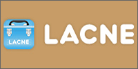 ロゴ：LACNE（ラクネ）